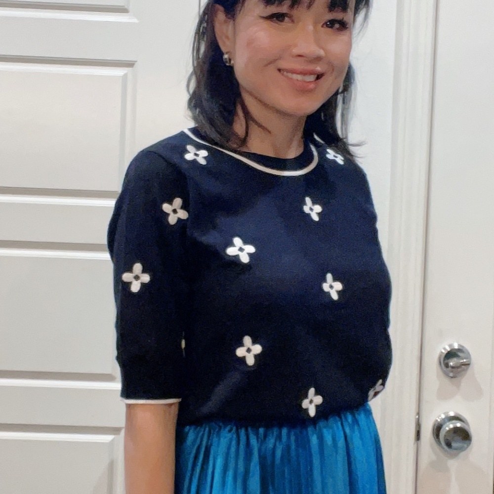 Classic Floral Print Puff Sleeve Top - Picture 5 of 12